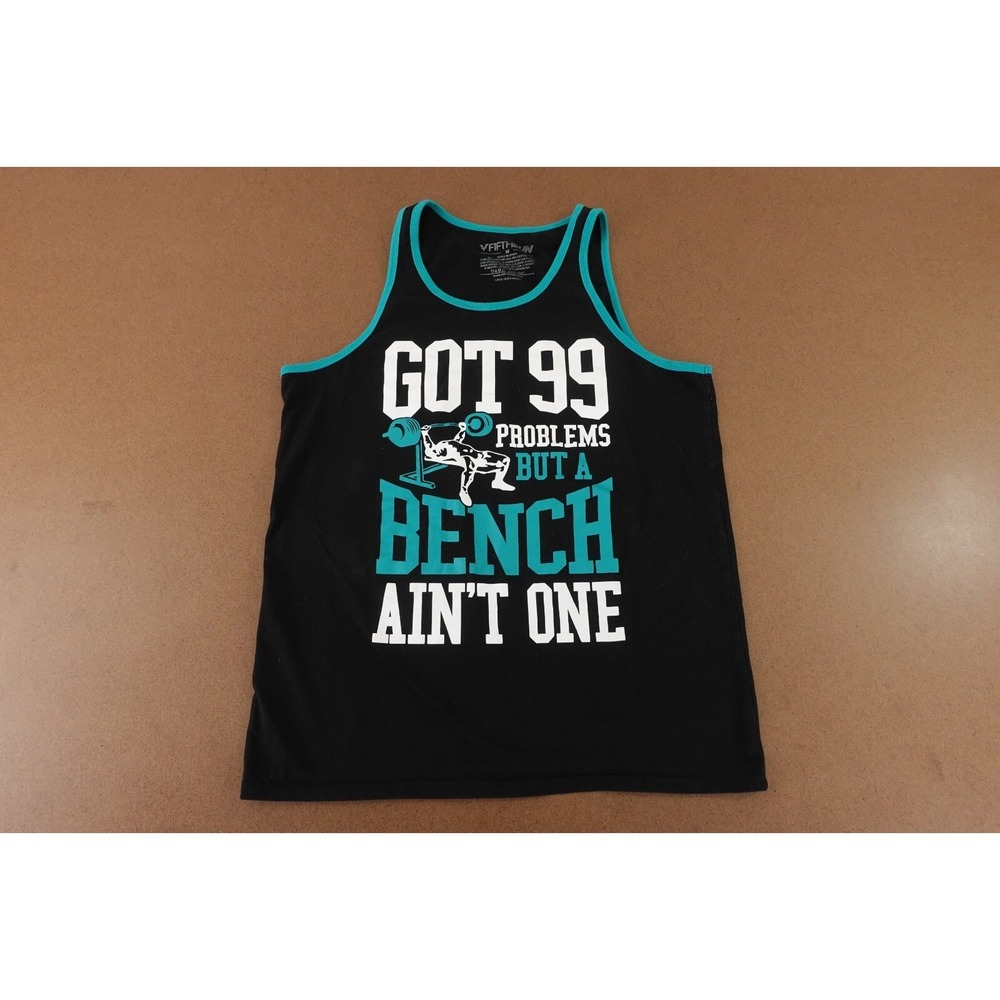 Fifth Sun Men's Size Medium 99 Problems Bench Ain't One Graphic Tank Top